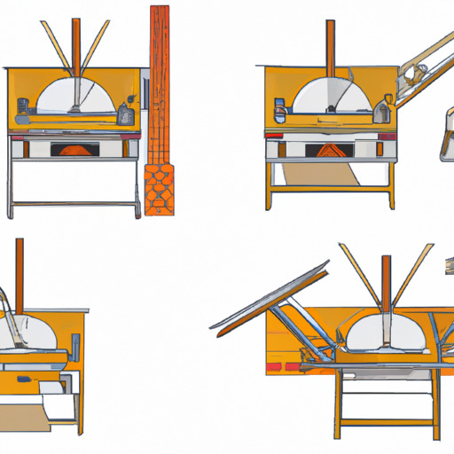 1. תמונה המציגה מגוון תנורי פיצה בגדלים שונים.